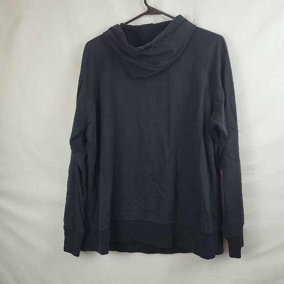 Jansport University Of Oregon Ducks Womens Black Hooded Pullover Sweatshirt Sz L - Picture 2 of 8